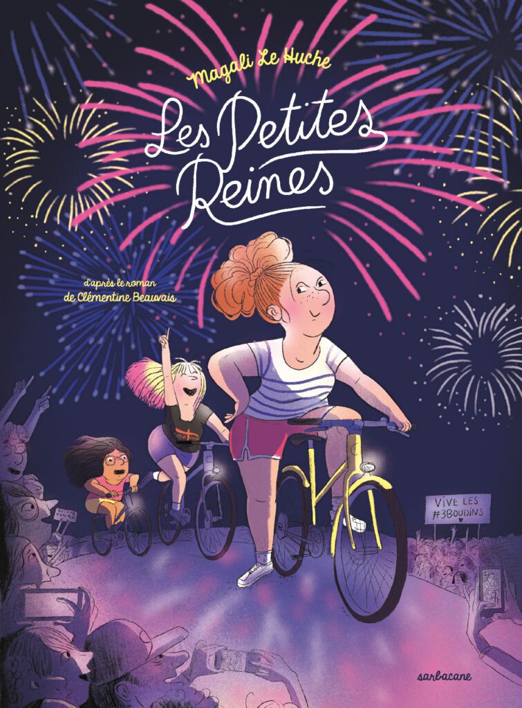 Couverture de la BD Les petites reines de Magali Le Huche d'après le roman de Clémentine Beauvais.